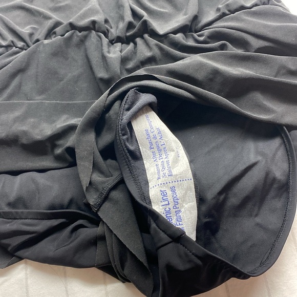 Aqua Green Women's Standard Keyhole Blouson Romper, Black Swim Romper size M - Picture 14 of 16